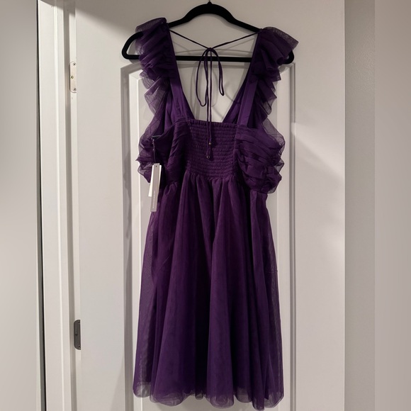 NWT. Anthropologie dress by Maeve. Dark purple, size Medium. - Picture 6 of 6